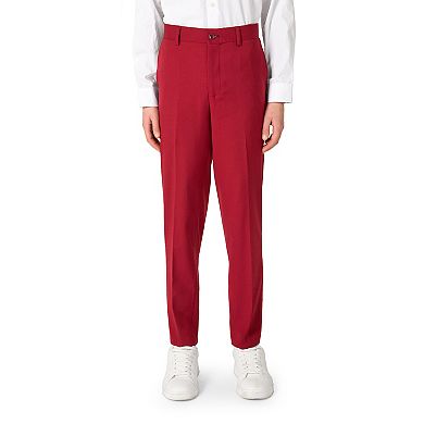 Boys 10-16 OppoSuits Daily 2-Piece Burgundy Suit Set
