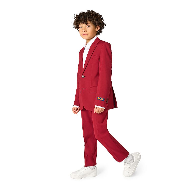 Boys 2-8 OppoSuits Daily Burgundy 2-Piece Suit Set, Boy's, Size: 6, Red