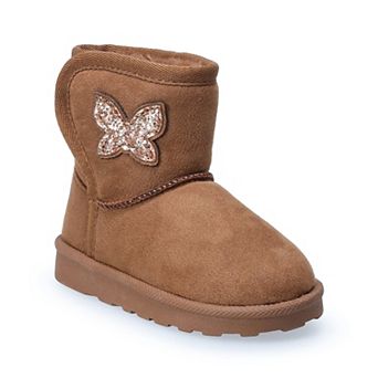 Jumping Beans® Munchie Toddler Girls Pull-On Faux Fur Boots