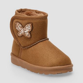 Jumping Beans® Munchie Toddler Girls Pull-On Faux Fur Boots