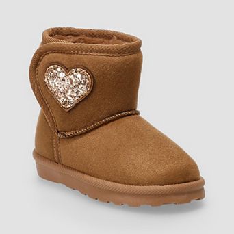 Jumping Beans® Munchie Toddler Girls Pull-On Faux Fur Boots