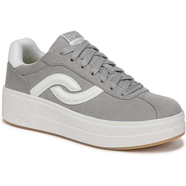 ryka スニーカー ホワイト／グレー Ryka Viv Max Women's Lace Up Sneakers