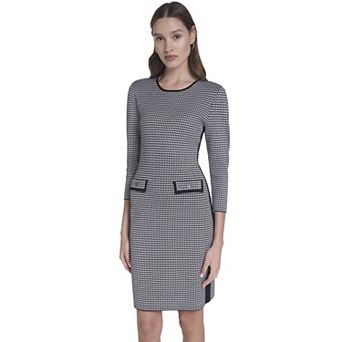 Women's Andrew Marc Long Sleeve 2-Pocket Sweater Dress