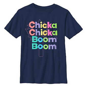 Boys 8-20 Chicka Chicka Boom Boom Word Stack Graphic Tee