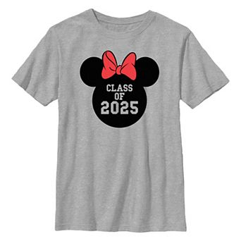 Disney's Minnie Mouse Red Bow Class Of 2025 Boys 8-20 Graphic Tee