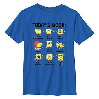 Boys 8-20 Nickelodeon SpongeBob SquarePants Today's Mood Board Graphic Tee