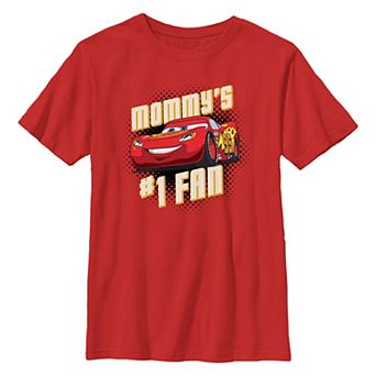 Disney / Pixar's Cars Lightning McQueen Mommy's Number One Fan Boys 8-20 Graphic Tee