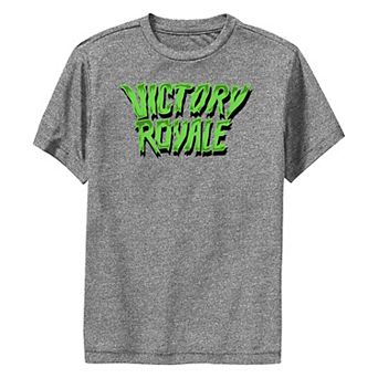 Boys 8-20 Fortnite Victory Royale Spooky Font Performance Graphic Tee
