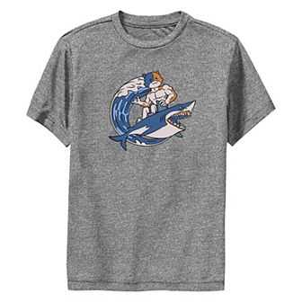 Boys 8-20 Fortnite Meowscles Shark Performance Graphic Tee
