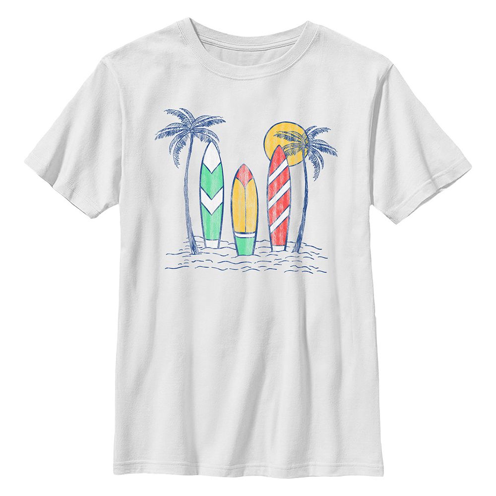 Pack Of 3 Boys T-shirt (White,Windsurfer,Prisimmon Orange)