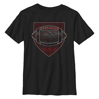 Boys 8-20 Football Badge Graphic Tee