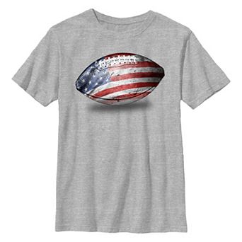 Boys 8-20 Americana Print Football Graphic Tee