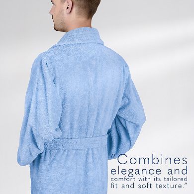 Men's American Soft Linen Premium Cotton Quick Dry Terry Bathrobe