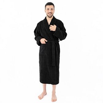 Men's American Soft Linen Premium Cotton Quick Dry Terry Bathrobe