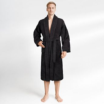 Men's American Soft Linen Premium Cotton Quick Dry Terry Bathrobe