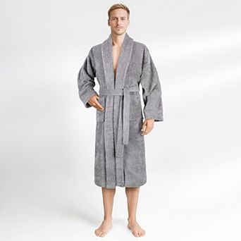 Men's American Soft Linen Premium Cotton Quick Dry Terry Bathrobe
