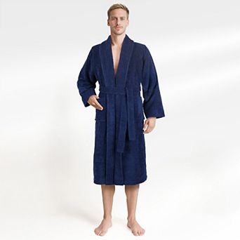 Men's American Soft Linen Premium Cotton Quick Dry Terry Bathrobe