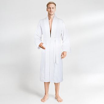 Men's American Soft Linen Premium Cotton Quick Dry Terry Bathrobe