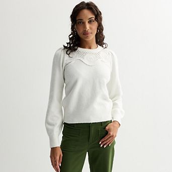 Women's Draper James Mixed Media Sweater