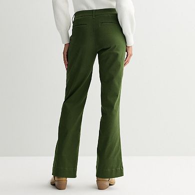 Women's Draper James Wide Leg Twill Patch Pocket Pants
