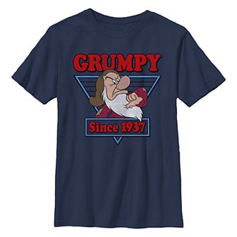 Disney's Snow White And The Seven Dwarfs Grumpy Since 1937 Boys 8-20 Graphic Tee