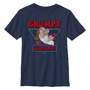 Disney's Snow White And The Seven Dwarfs Grumpy Since 1937 Boys 8-20 Graphic Tee