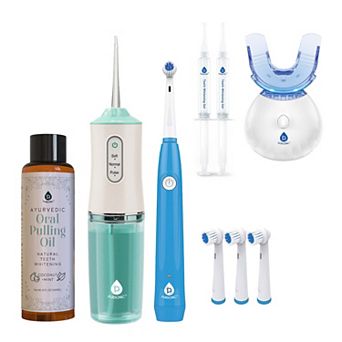 Pursonic Ultimate Oral Care Bundle Flosser, Toothbrush, Whitening, and Ayurveda Care