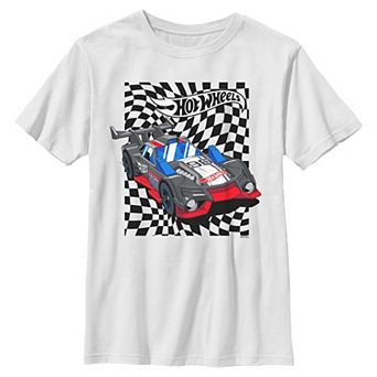 Boys 8-20 Hot Wheels '96 Racer Checkered Background Graphic Tee