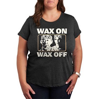 Plus Size Karate Kid Wax On Wax Off Graphic Tee