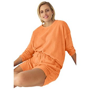 ellos Plus Size Terry Cloth Sweatshirt