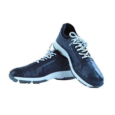 W&H Eagle - Ostrich Skin Golf Shoes, Luxurious Outdoor Shoes For Men