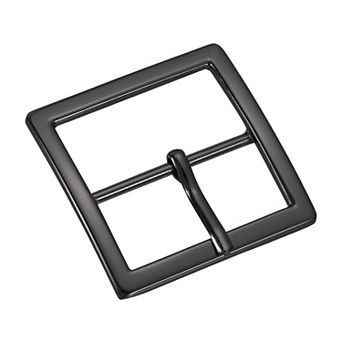 Metal Roller Buckle, 1.5" Single Prong Belt Buckle Square Center Bar Buckles for Craft Accessories