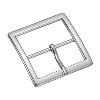 Metal Roller Buckle, 1.5" Single Prong Belt Buckle Square Center Bar Buckles for Craft Accessories