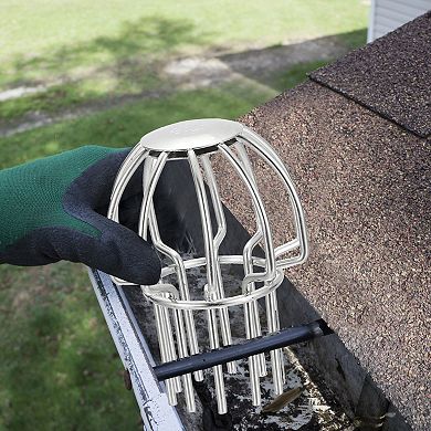 Gutter Guard 2 Inch, 2 Pack Down Pipe Filter, Anti-Blocking Line Cap Drain Cover Downspout Protector