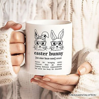 Easter Bunny Definition Mug, Funny Spring Gift