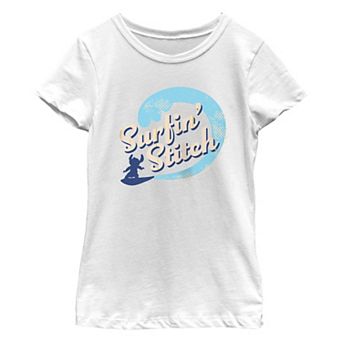 Disney's Lilo & Stitch Surfin' Big Waves Girls 7-16 Graphic Tee