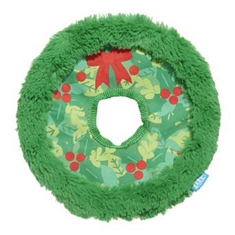 BARK Holiday Wreath Plush Pet Toy