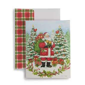Turner Perfect Timing 18 pc Cards and Envelopes Santa Set