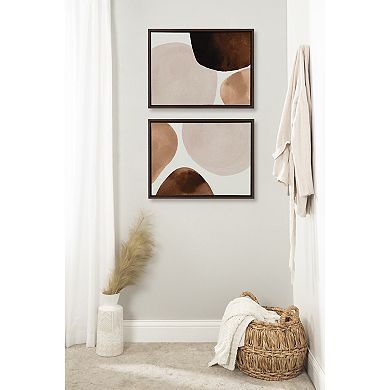 Sylvie Shapes I and II Framed Canvas Set by Amy Lighthall