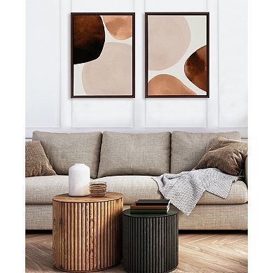 Sylvie Shapes I and II Framed Canvas Set by Amy Lighthall