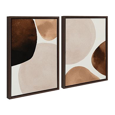 Sylvie Shapes I and II Framed Canvas Set by Amy Lighthall