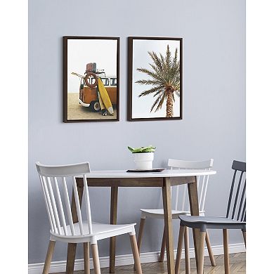 Sylvie Surfboard Paradise Framed Canvas Set by The Creative Bunch Studio