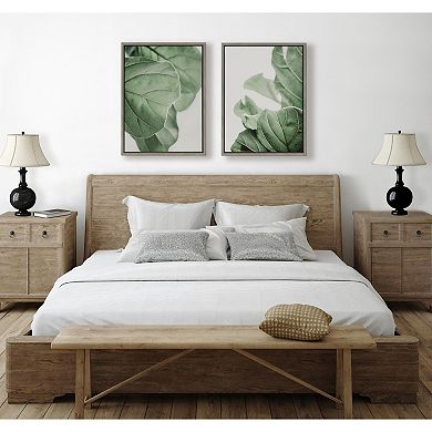 Sylvie Plant Study 6 and Plant Study 7 Framed Canvas Set by Alicia Abla