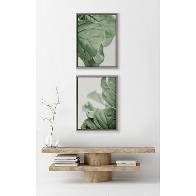 Sylvie Plant Study 6 and Plant Study 7 Framed Canvas Set by Alicia Abla