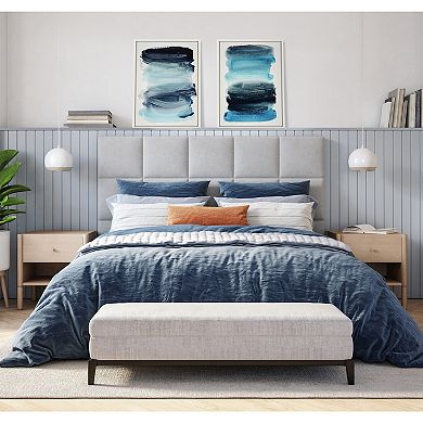 Sylvie Blue Palette I and II Framed Canvas Art Set by Amy Lighthall