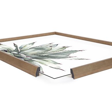 Blake Parrys Agave Framed Printed Glass by Emily Marie Watercolors