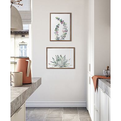 Blake Parrys Agave Framed Printed Glass by Emily Marie Watercolors