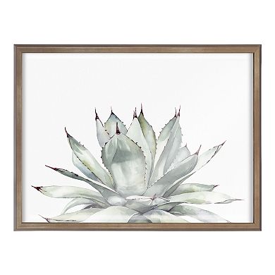 Blake Parrys Agave Framed Printed Glass by Emily Marie Watercolors