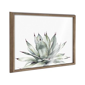 Blake Parrys Agave Framed Printed Glass by Emily Marie Watercolors