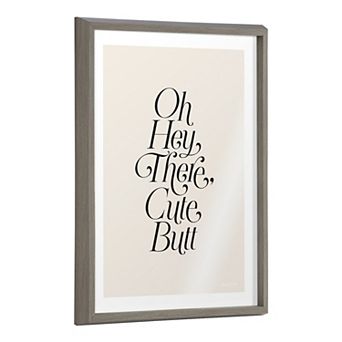 Blake Nice Framed Printed Glass by Leonora Jennifer Benza of Yellow Heart Art